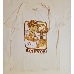 Threadless “Science!” Graphic T-Shirt Retro Funny Atomic Humor Women's Tee SZ S